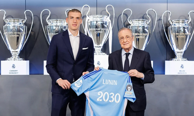 Lunin ở lại Real Madrid đến năm 2030