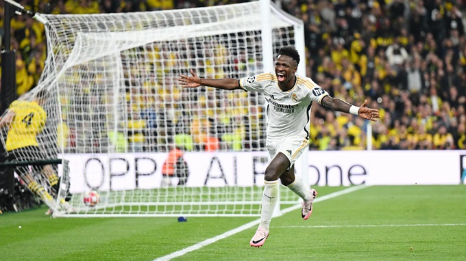 Vinicius đoạt giải Cầu thủ xuất sắc nhất Champions League 2023/24